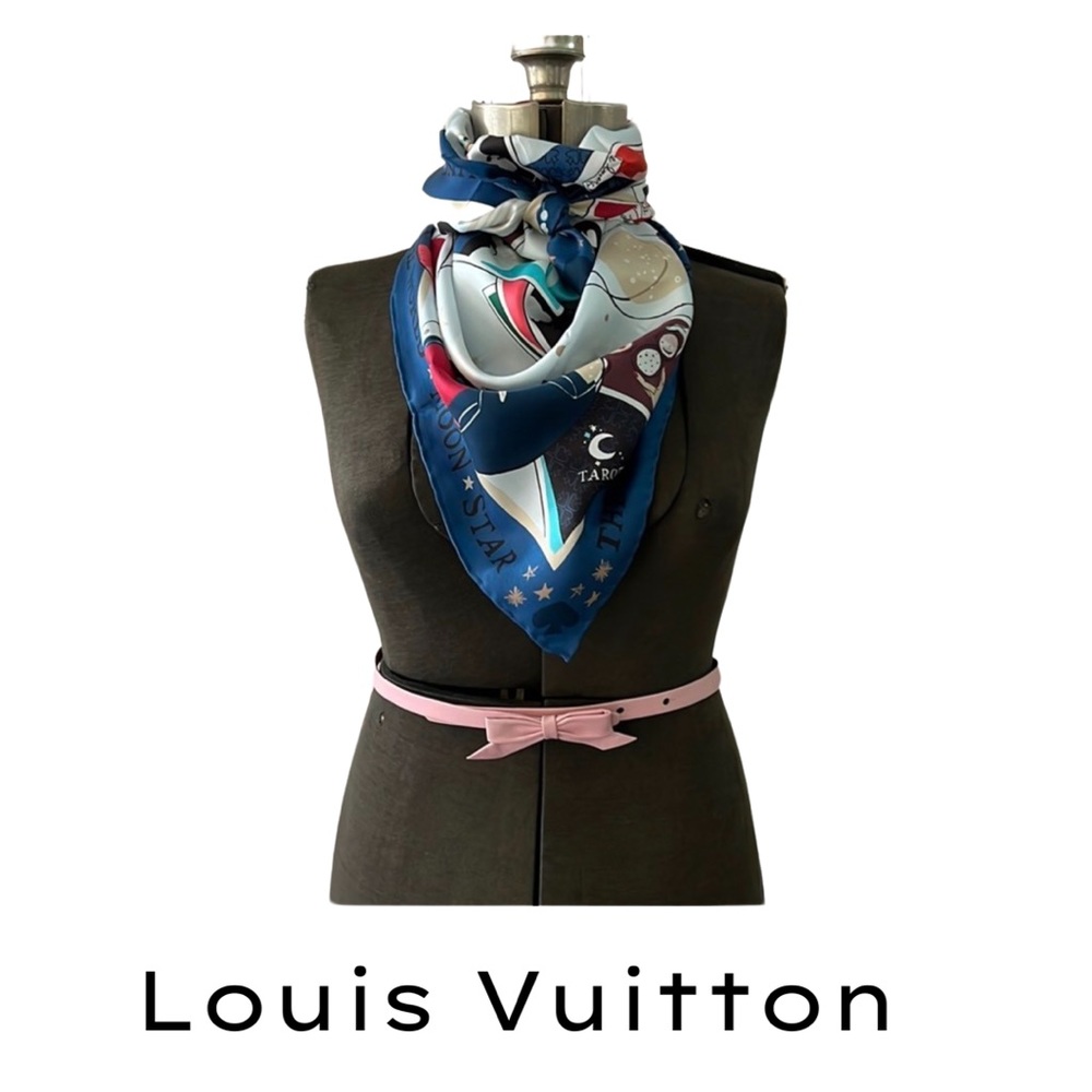LOUIS VUITTON BLUSH PINK NAPPA SLIM BOW BELT MADE IN SPAIN
